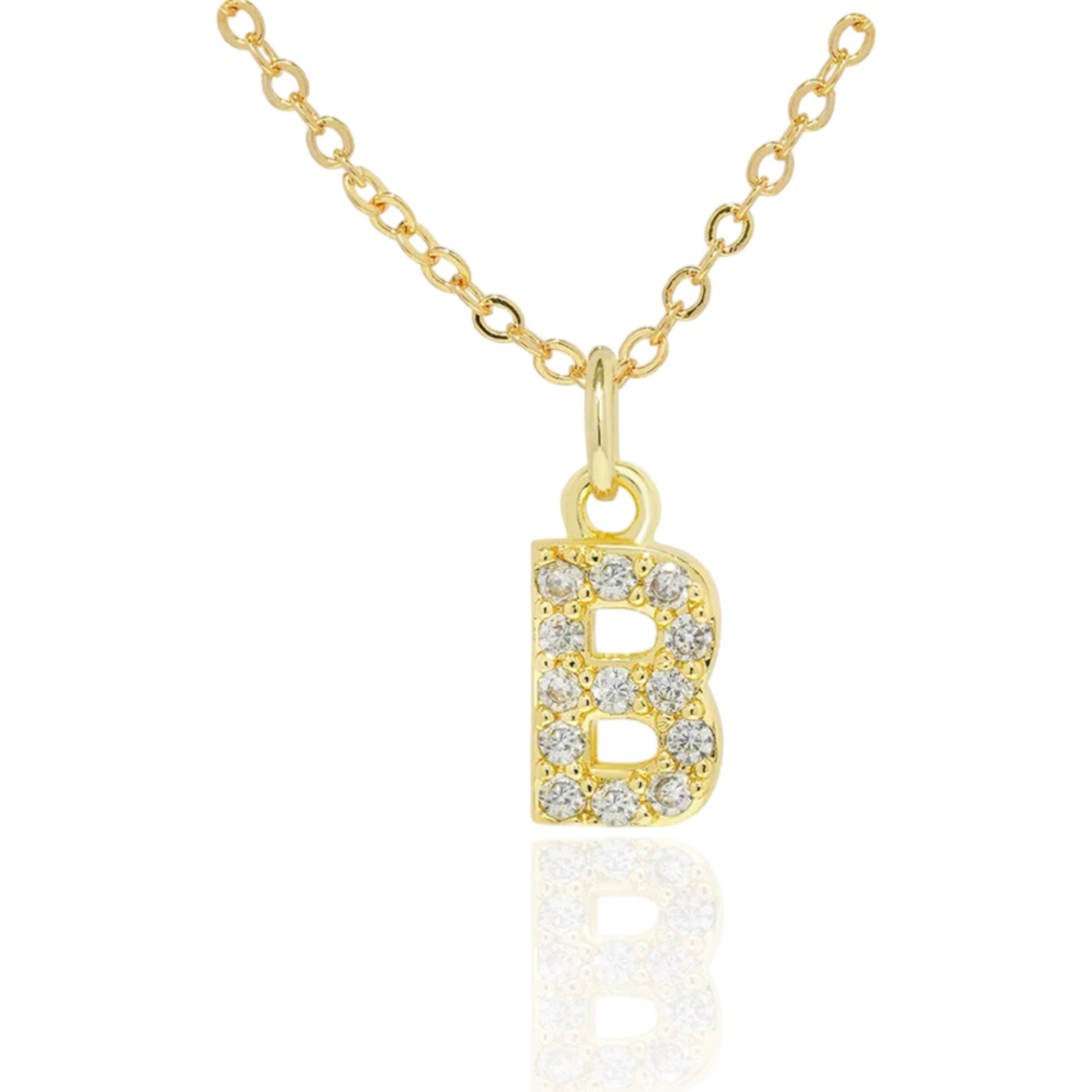 Soul Valley Tribe CZ Initial Gold Necklace B Necklace