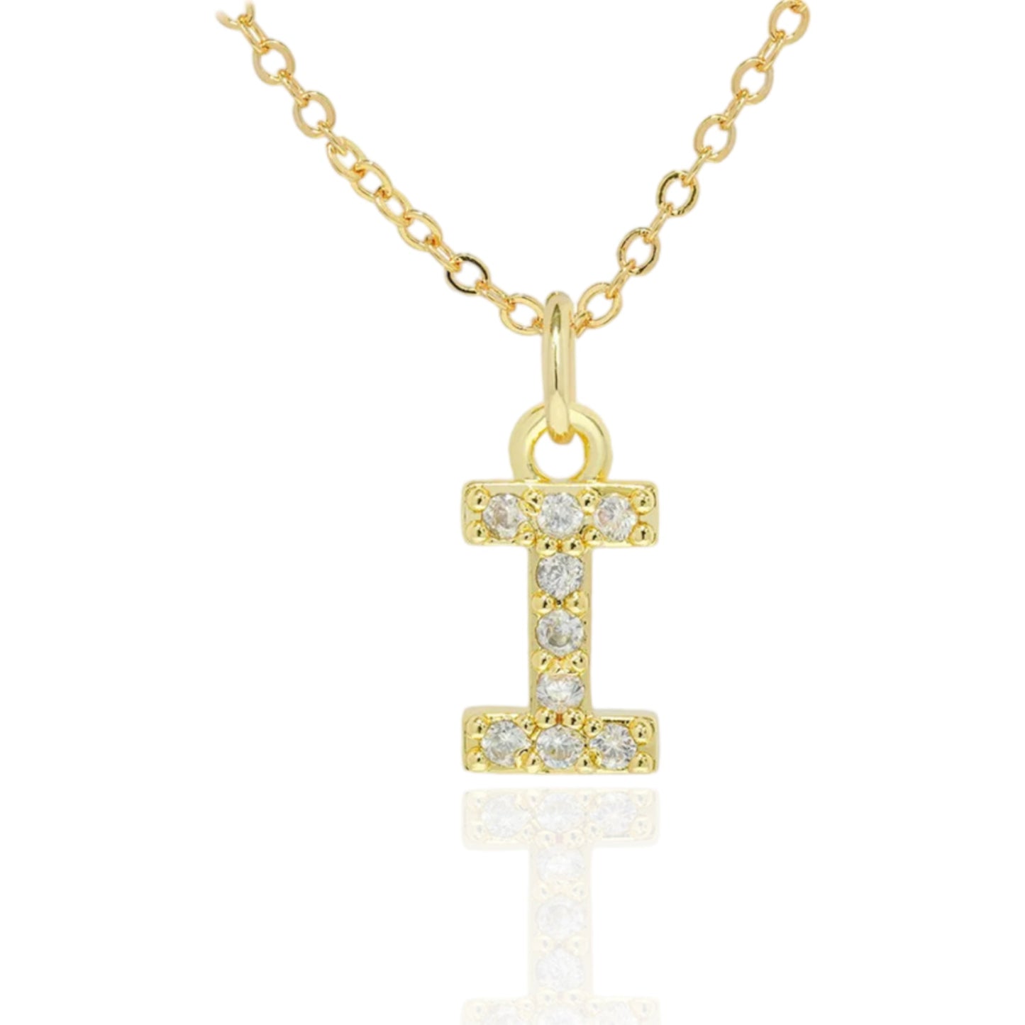 Soul Valley Tribe CZ Initial Gold Necklace I Necklace