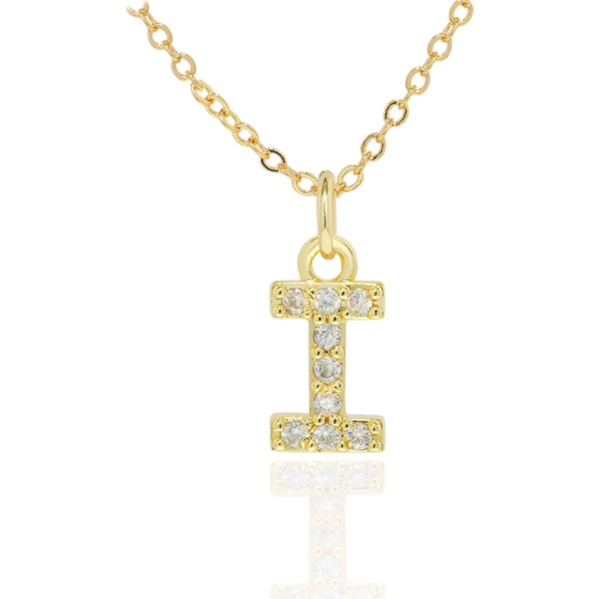 Soul Valley Tribe CZ Initial Gold Necklace I Necklace