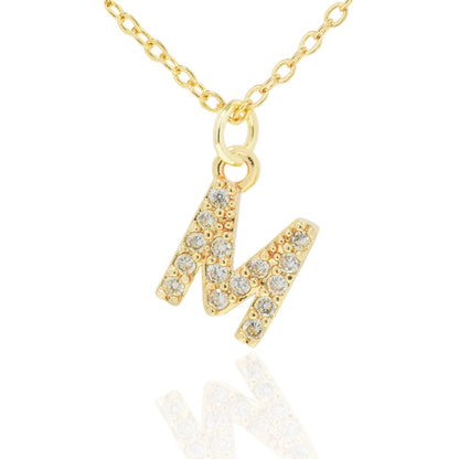 Soul Valley Tribe CZ Initial Gold Necklace M Necklace