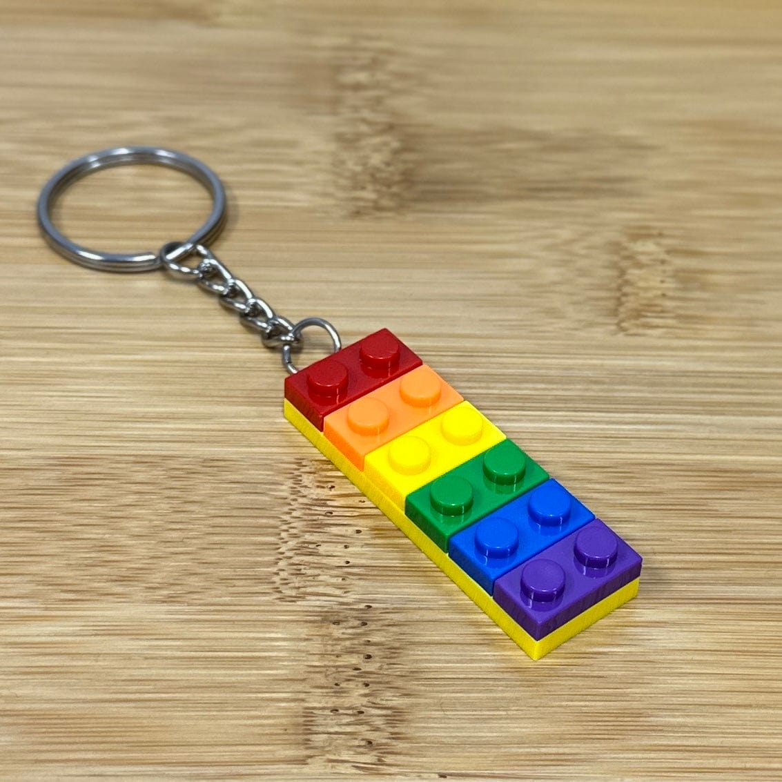Soul Valley Tribe Rainbow Brick Lego Inspired Keychain
