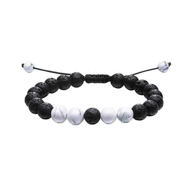 Black and white bracelet  White bracelets, Bracelets, Beaded bracelets