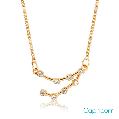 soulvalleytribe Gold Zodiac Constellation Star Sign Necklace Capricorn Necklaces