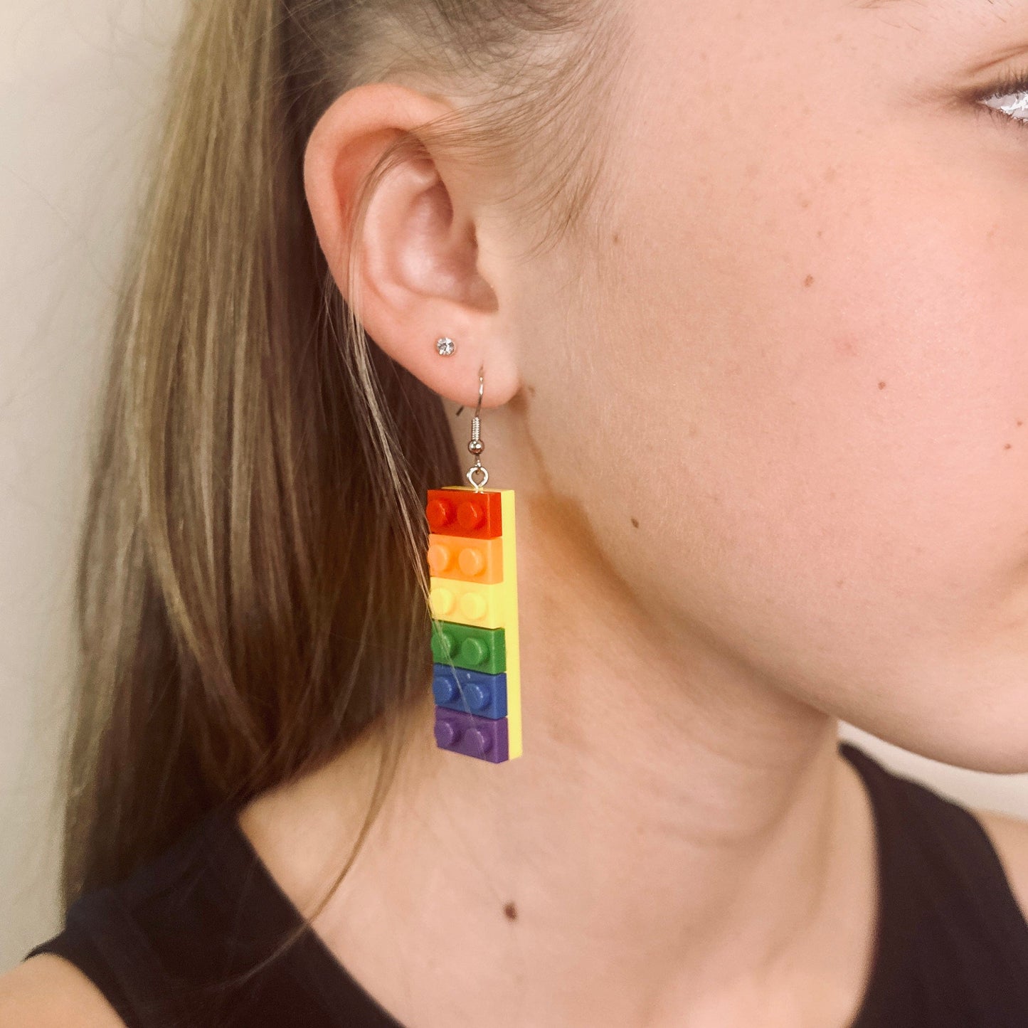 soulvalleytribe Rainbow Brick Earrings Earrings