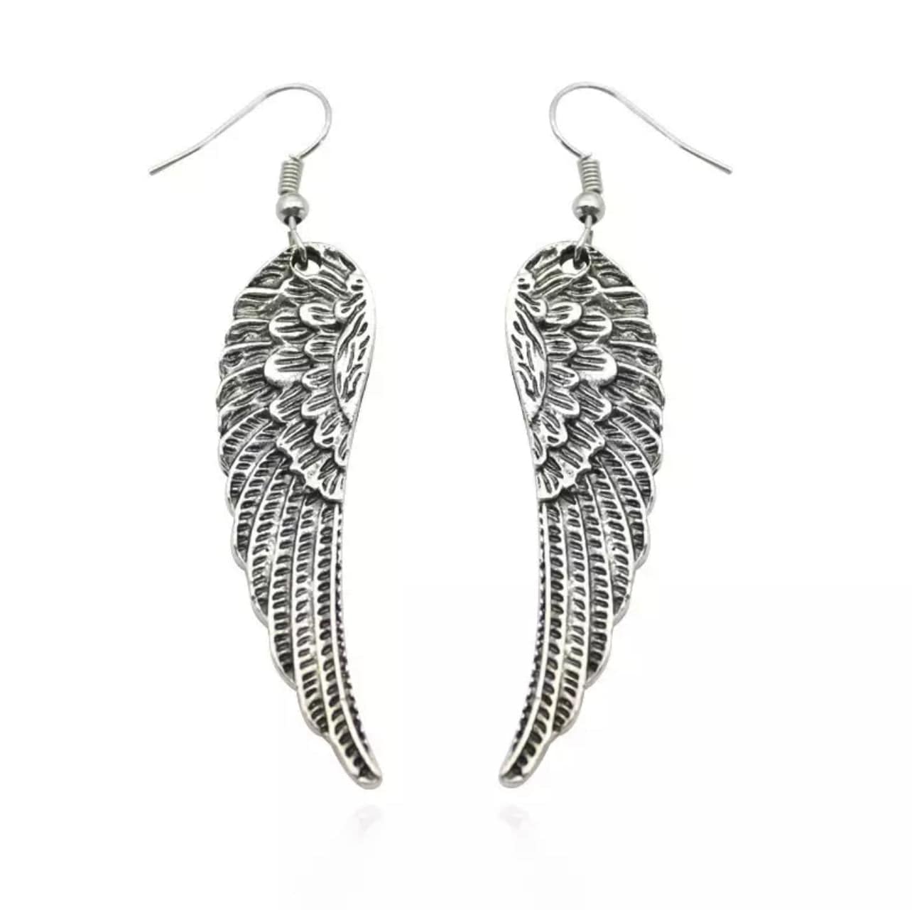 soulvalleytribe Vintage Angel Wing Silver Earrings Earrings