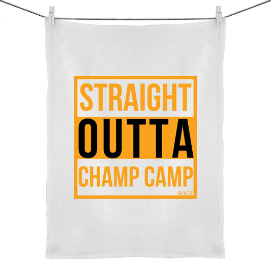 soulvalleytribe EVR Straight Outta Champ Camp Small Gym Towel Towels