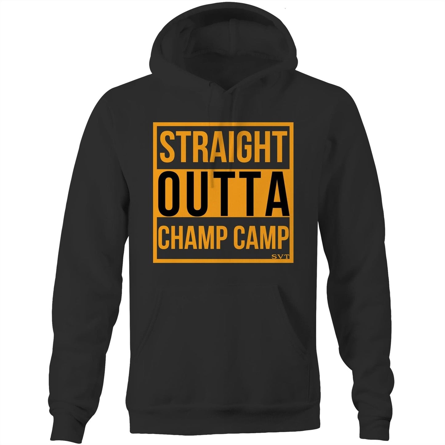 soulvalleytribe EVR Straight Outta Champ Camp Pocket Hoodie Sweatshirt Black / XXS Hoodies