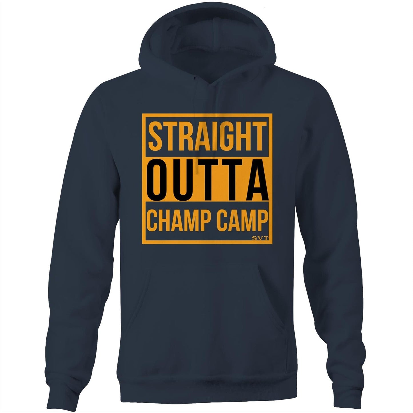 soulvalleytribe EVR Straight Outta Champ Camp Pocket Hoodie Sweatshirt Navy / XXS Hoodies