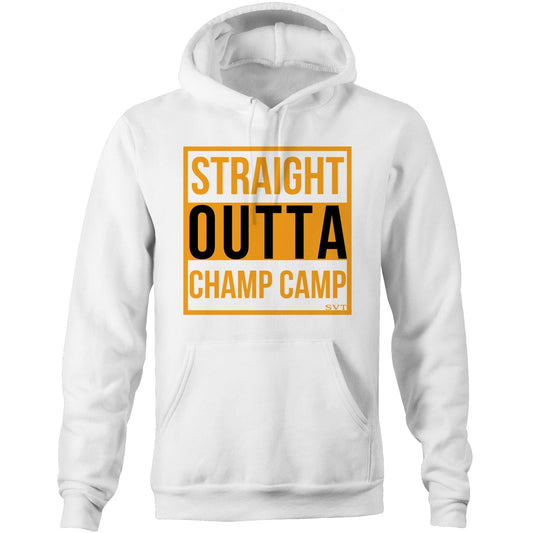 soulvalleytribe EVR Straight Outta Champ Camp Pocket Hoodie Sweatshirt White / XXS Hoodies