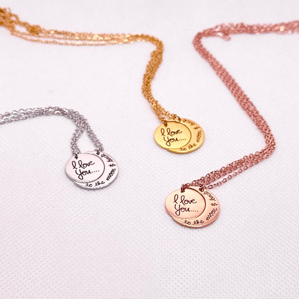 soulvalleytribe I love you to the Moon & Back Necklace Necklaces