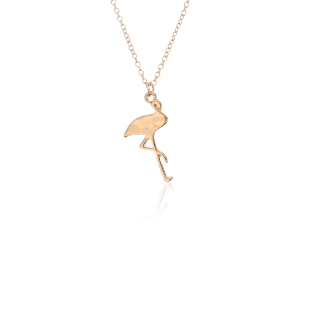 soulvalleytribe Gold Flamingo Pendant Necklace Necklace