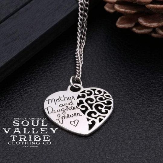 soulvalleytribe Mother and Daughter Forever Silver Necklace Necklace