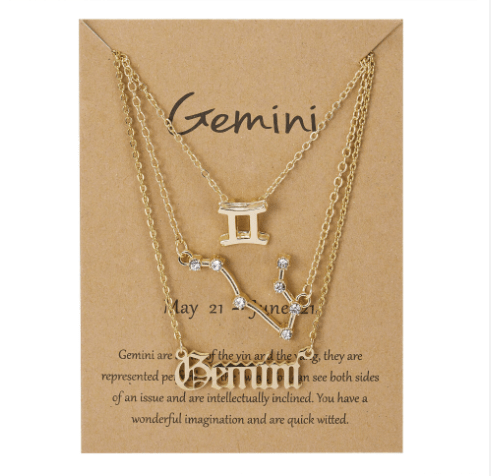 Gold Gemini Jewelry, Dainty Gemini Necklace, Small Gemini Pendant, Gemini  Zodiac Necklace, Gemini Gift for Her, Dainty Zodiac Jewelry - Etsy