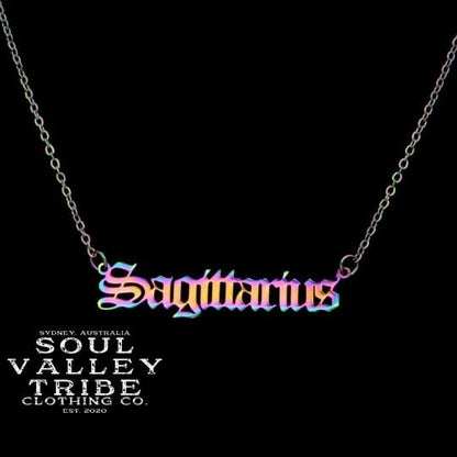 soulvalleytribe Rainbow Zodiac Necklace Necklaces
