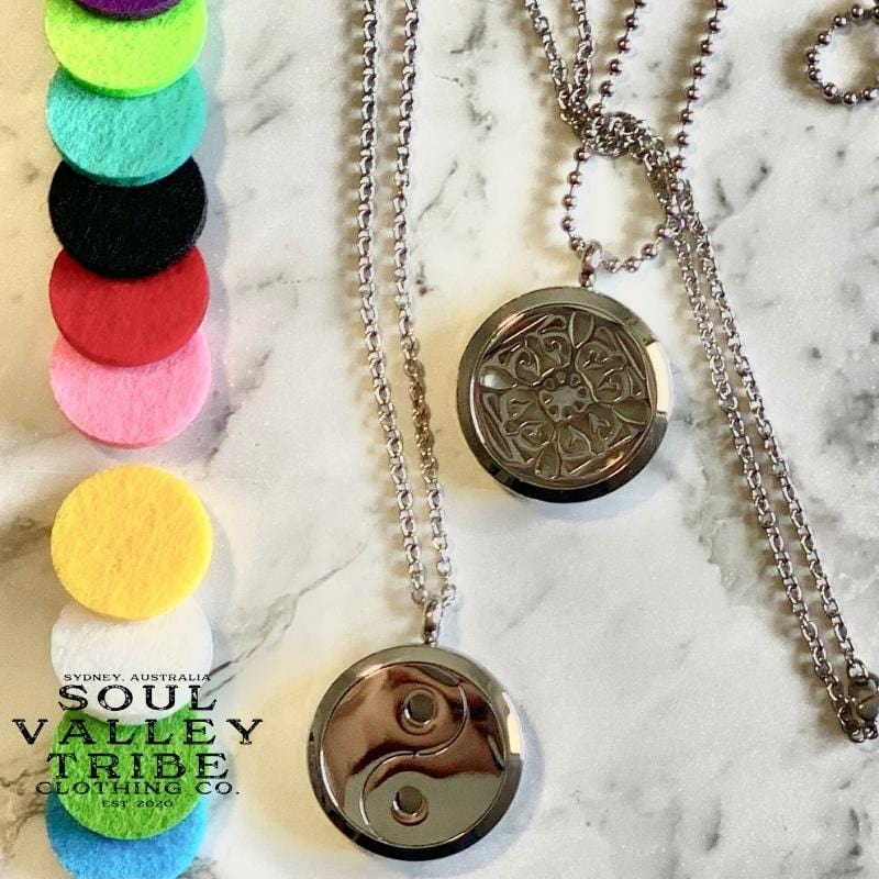 soulvalleytribe Silver Aromatherapy Diffuser Pendant Necklace Necklaces
