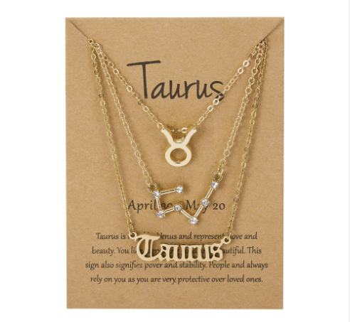 Lucky Feather Zodiac Necklace: Taurus – Growing Tree Toys