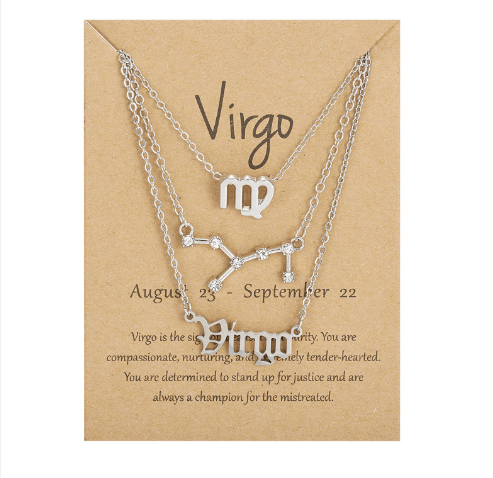 Virgo Necklace Solid Gold – Temple of the Sun US
