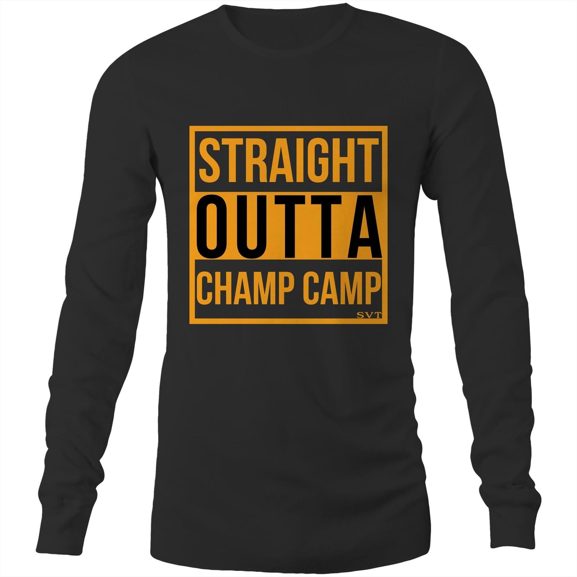 soulvalleytribe Straight Outta Champ Camp Long Sleeve Tee - EVR Black / Small Promo Tees
