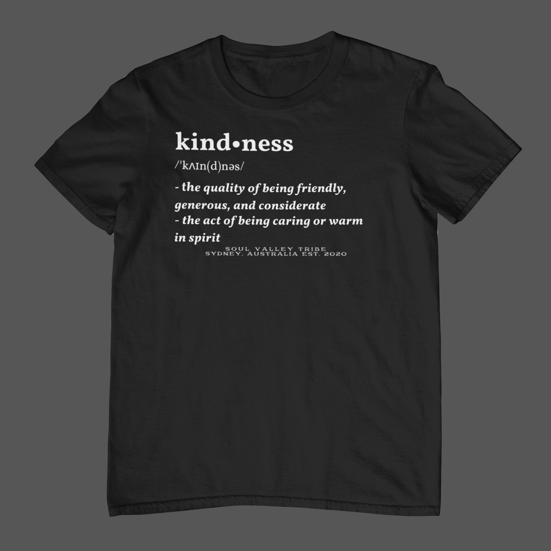 soulvalleytribe Kindness Tee Black / Small Shirts & Tops