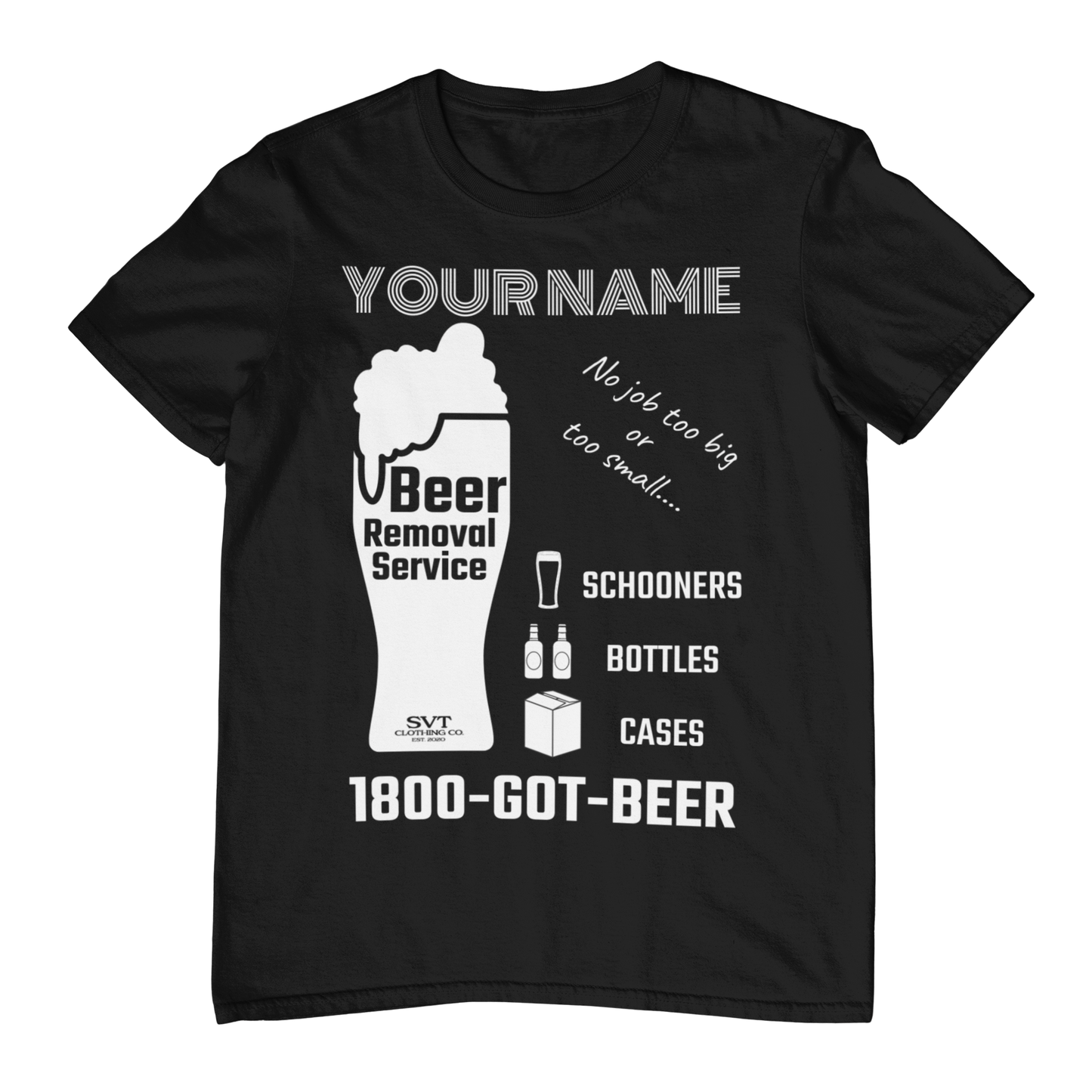 soulvalleytribe Beer Removal Service Tee Black / XS Shirts & Tops