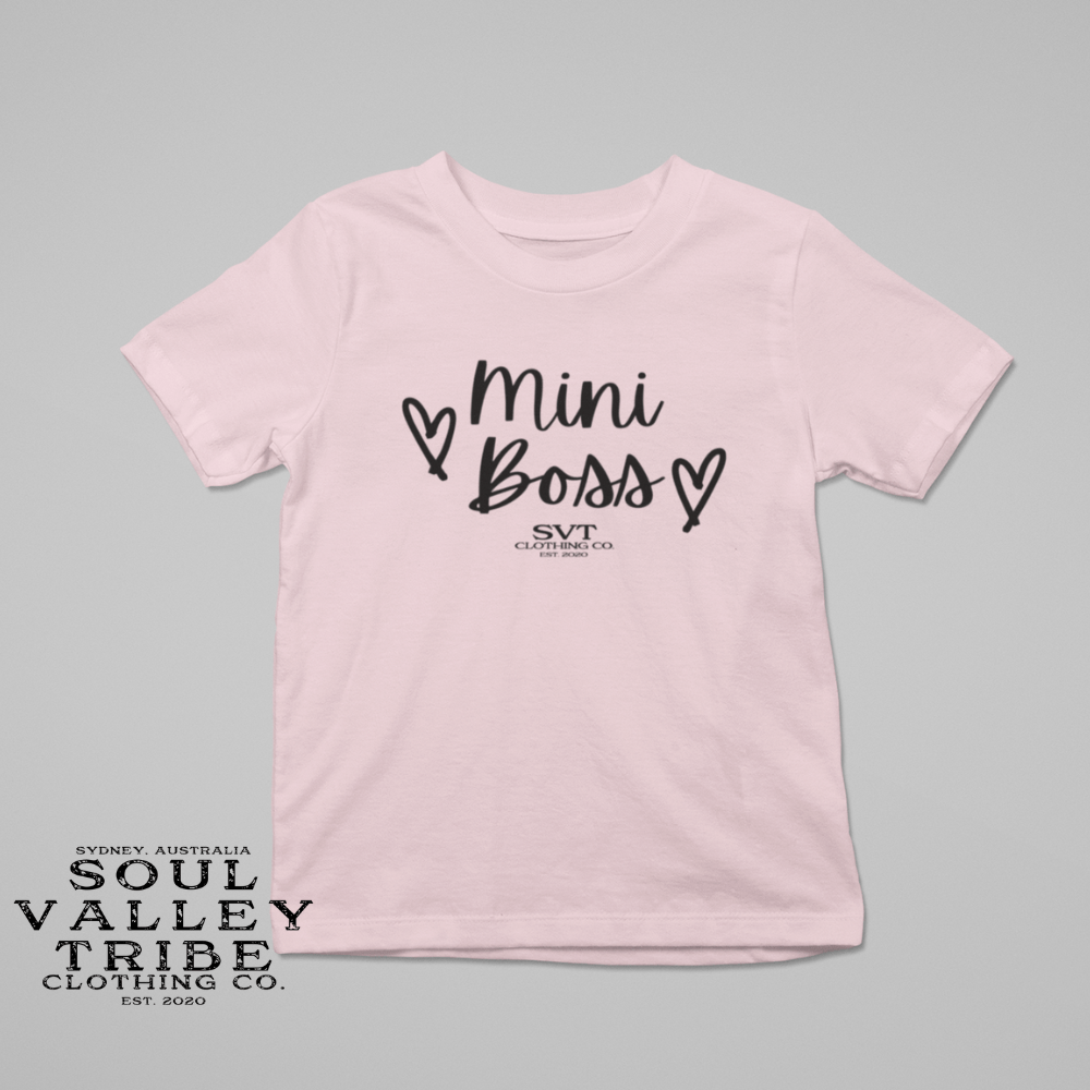 soulvalleytribe Mini Boss Kids Tee Pink / Kids 2 Shirts & Tops