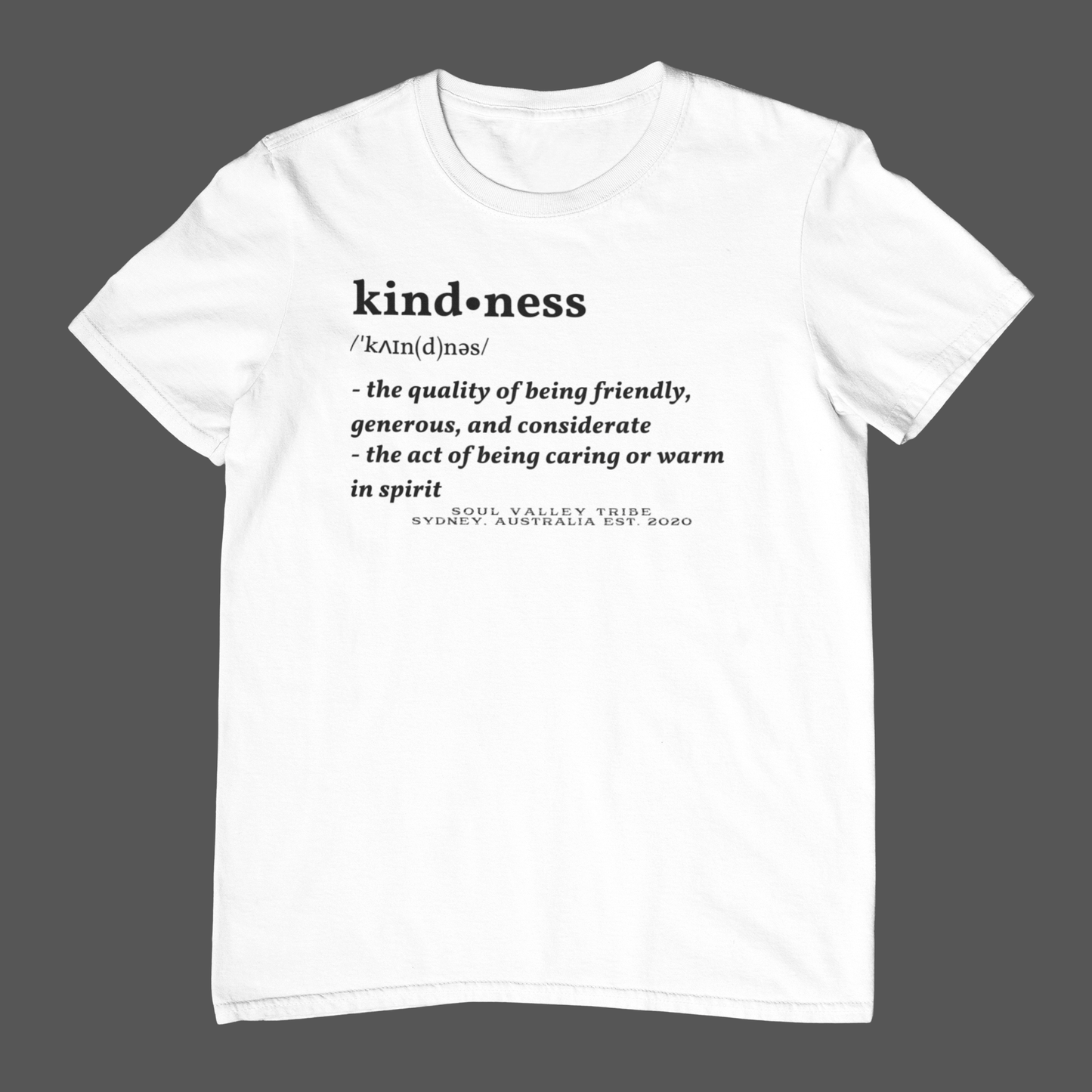 soulvalleytribe Kindness Tee White / Small Shirts & Tops