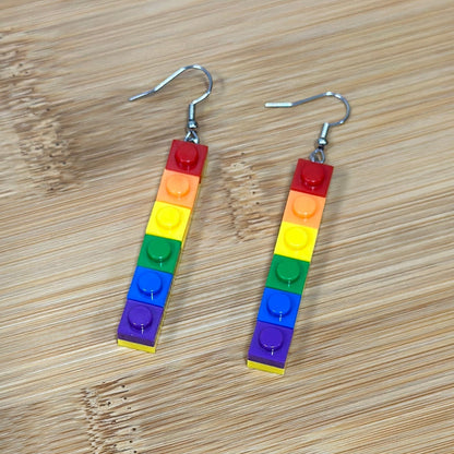 soulvalleytribe Rainbow Brick Earrings - Single Row Single Earrings
