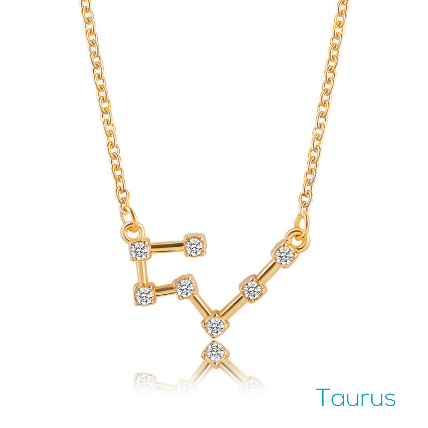 soulvalleytribe Gold Zodiac Constellation Star Sign Necklace Taurus Necklaces