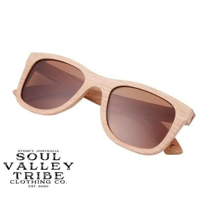 soulvalleytribe Bamboo Sunglasses Teddy Bear - Brown Bamboo Sunglasses