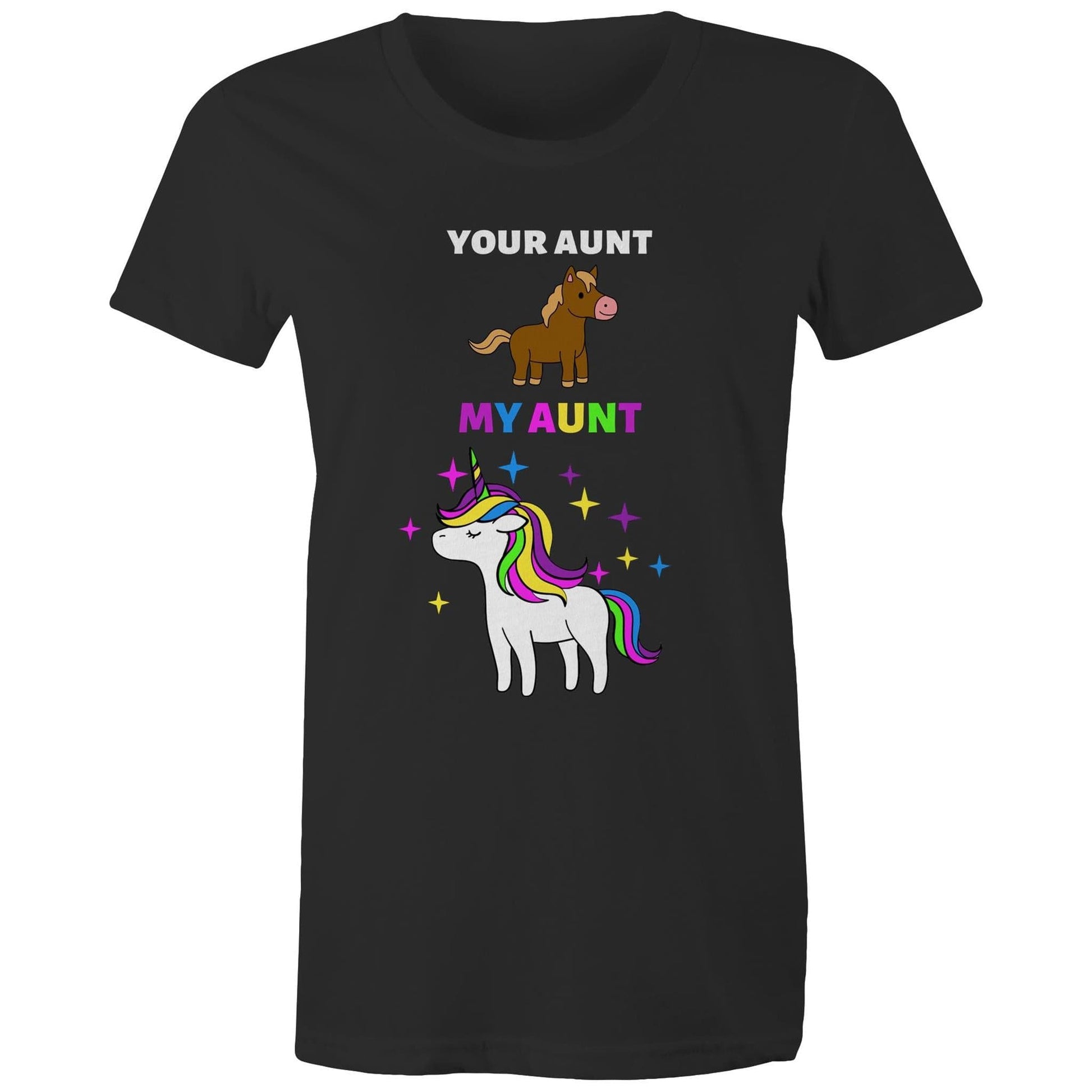 soulvalleytribe Your Aunt My Aunt Unicorn Tee Black / Extra Small Tees