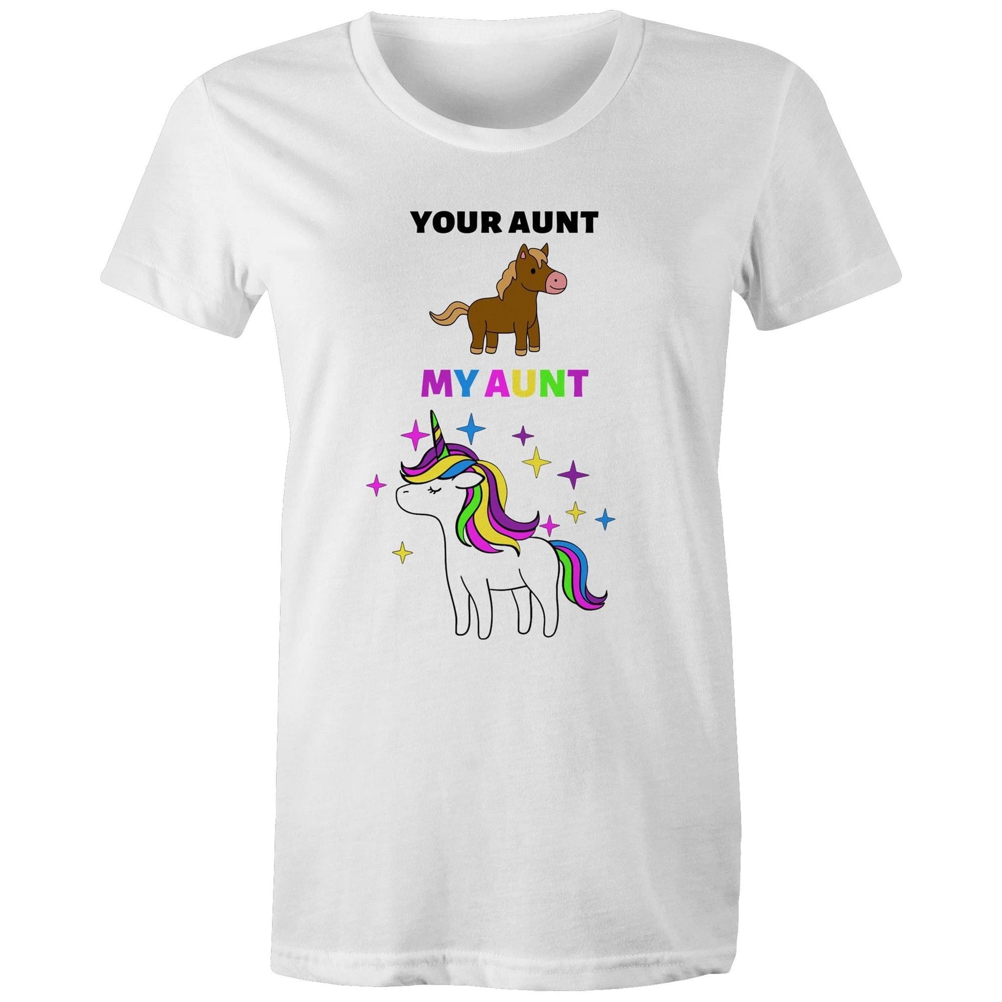 soulvalleytribe Your Aunt My Aunt Unicorn Tee White / Extra Small Tees