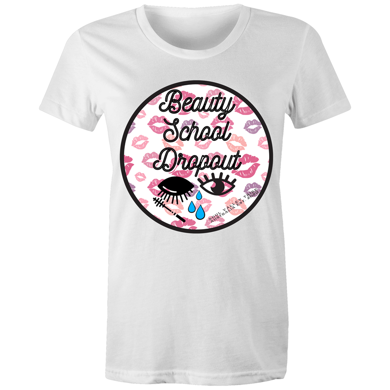 soulvalleytribe Beauty School Dropout Tee White / XS Tees